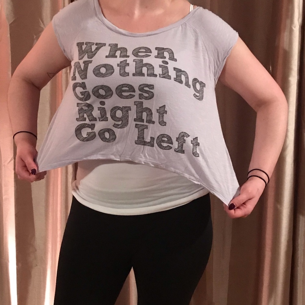 Freeze: lavender crop top tee 💜